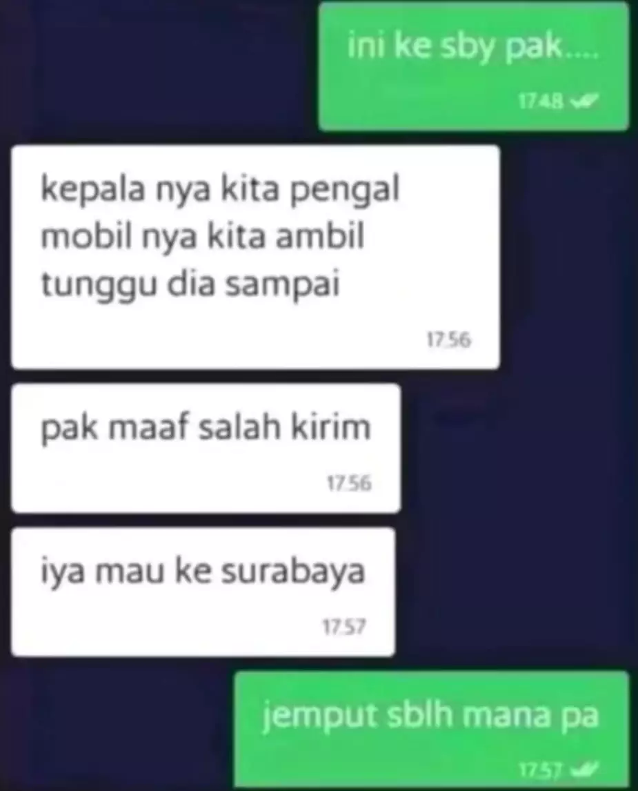 salah kirim berbagai sumber salah kirim berbagai sumber
