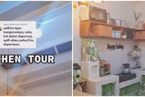 11 Potret dapur tanpa kitchen set rumah subsidi perpaduan dekorasinya bikin kagum, mewah meski simpel