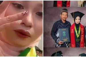 Cewek ini pakai baju kakaknya saat momen wisuda, alasan di baliknya bikin nangis nyesek