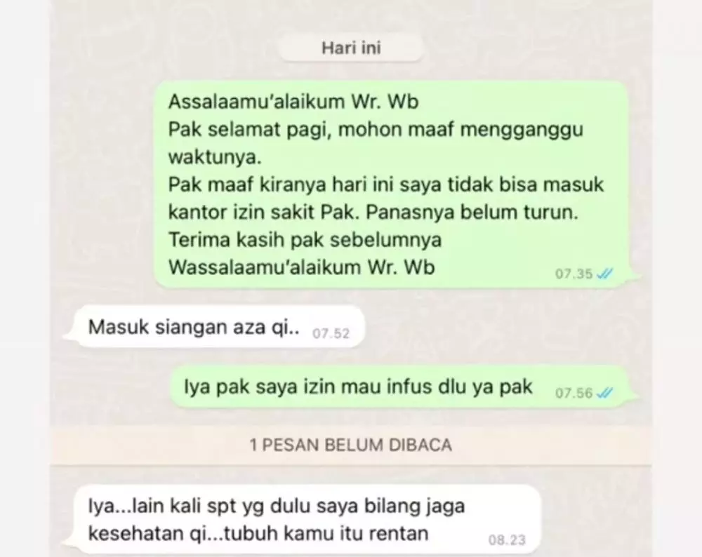 chat nggak paham kondisi berbagai sumber