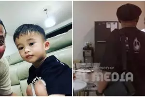 9 Momen Sule lepas kangen main ke rumah Adzam, tampak canggung bertemu tunangan Nathalie Holscher