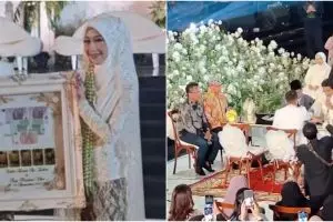 Beri mahar uang tunai Rp 20 juta & 46 gram logam mulia, ini 11 momen akad nikah Adiba dan Egy Maulana
