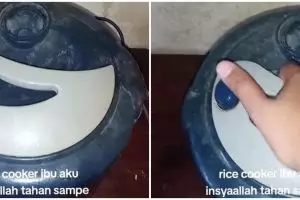 Ogah buang barang sebelum rusak, penampakan rice cooker ini bikin geregetan pol