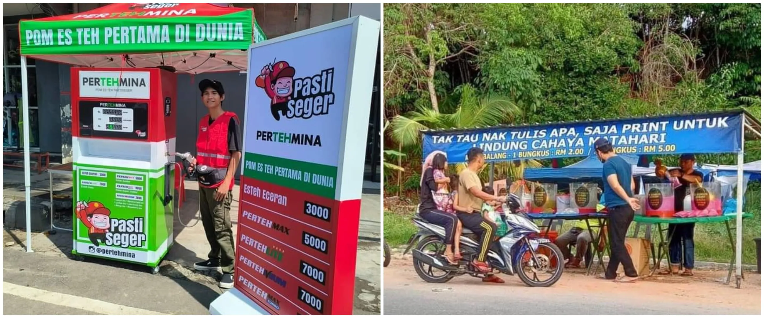 Hidup lagi panas-panasnya, 11 potret kocak penjual es di pinggir jalan ini bikin tertarik beli