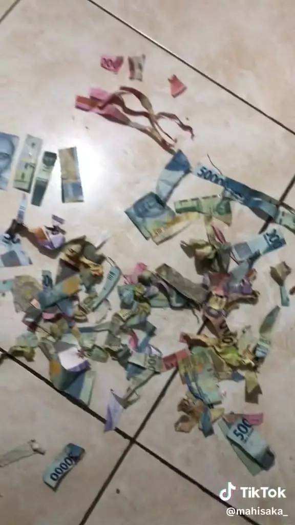 Uang jatah bulanan digunting © TikTok