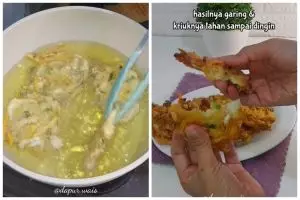Bukan air es, ini trik agar bakwan sayur awet renyah dan minim minyak pakai adonan dari 3 bahan dapur