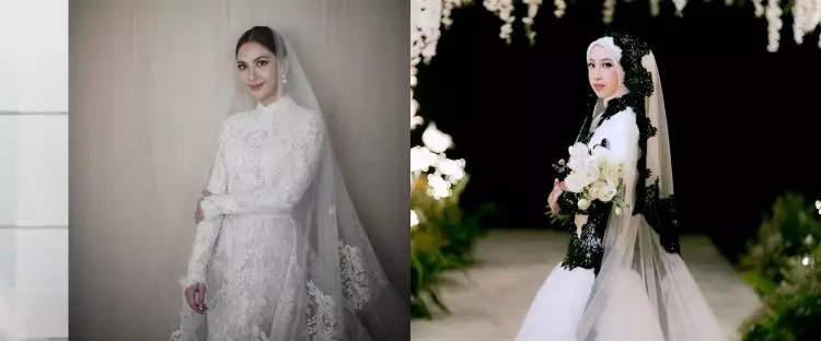 Pesona 9 seleb menikah dengan makeup soft glam, penampilan Adiba Khanza manglingi