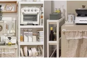 Antisumpek tanpa kitchen set, 11 potret dapur ini penataannya cocok buat tempat masak penuh barang