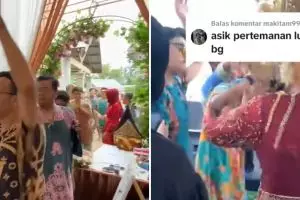 Aksi sahabat saat hadiri pernikahan teman ini nyeleneh pol, kelakuannya bikin nggak habis pikir