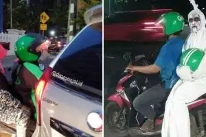 11 Potret kocak kelakuan penumpang ojek online ini bikin nggak habis pikir, tujuannya apa sih?