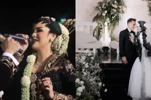 Tampil beda saat nikah, potret 7 seleb menikah pakai busana nuansa hitam ini anggun dan elegan