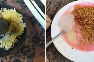 11 Potret kocak cara penyajian mi ini nyeleneh pol, endingnya bikin eneg