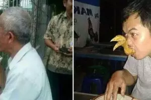 Nyelenehnya tiada tanding, 11 potret kocak kelakuan bapak-bapak lagi makan ini bikin ngelus dada