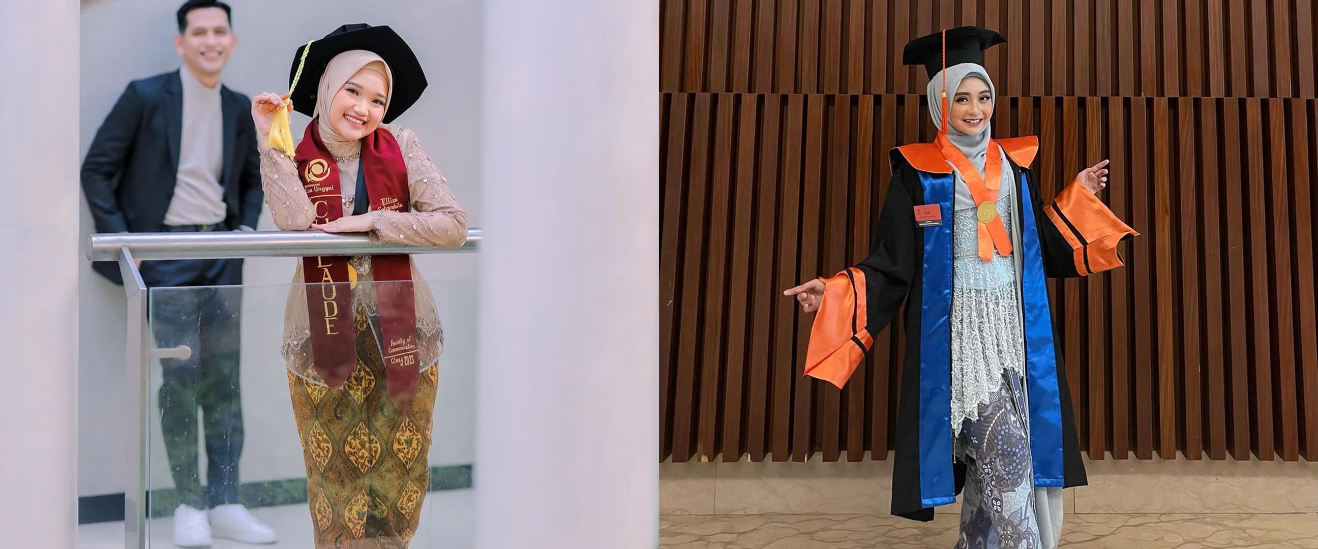 Beda gaya 8 pedangdut saat wisuda, penampilan Yeni Inka pakai kebaya dan jarik memesona