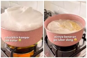 Bukan pakai spatula kayu, ini trik rebus mi instan agar airnya nggak luber mengandalkan 1 bahan dapur