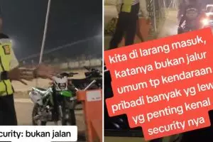 Tingkah emak-emak maksa masuk perumahan cluster ini bikin geram, tak paham meski satpam menjelaskannya