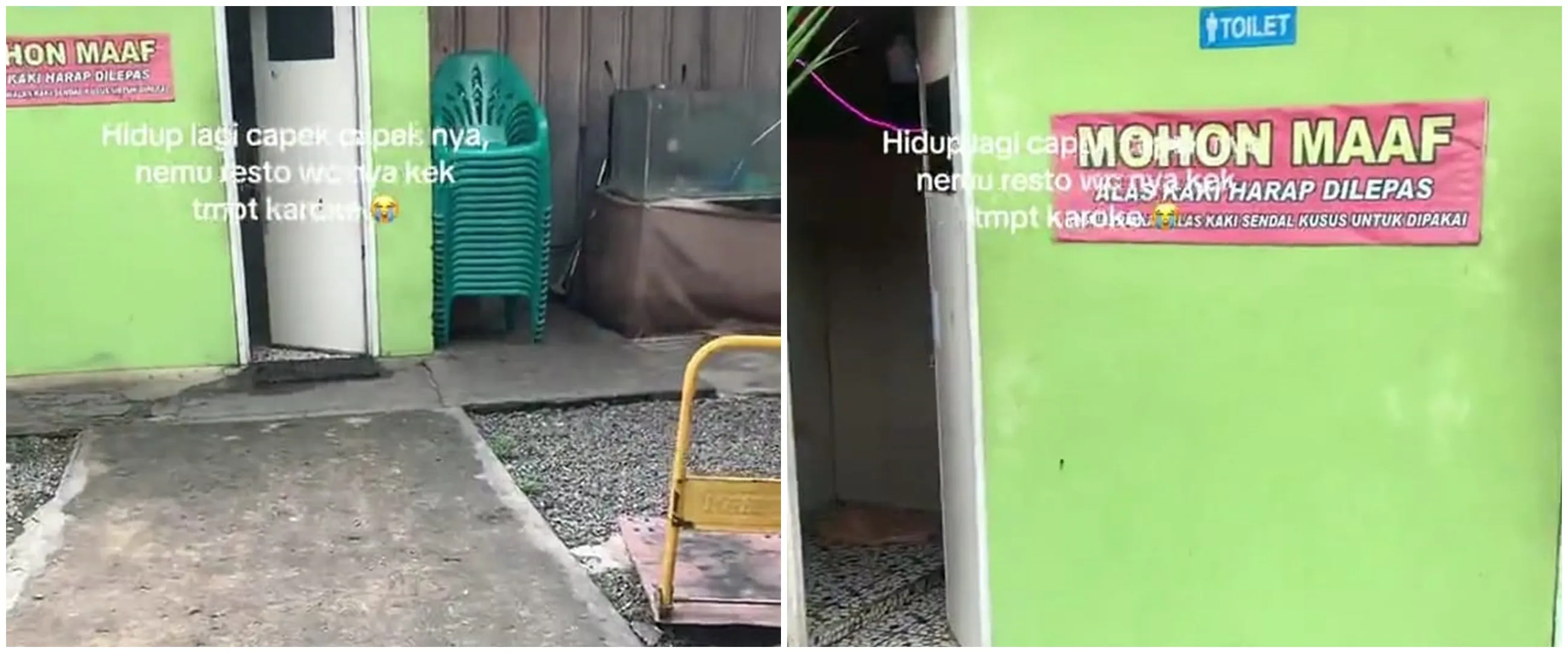 Momen cewek masuk kamar mandi serasa tempat karaoke ini bikin bingung mau takjub atau heran