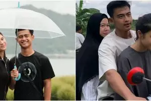 9 Momen Azizah Salsha mudik ke kampung halaman Pratama Arhan, sederhana boncengan motor ke sawah