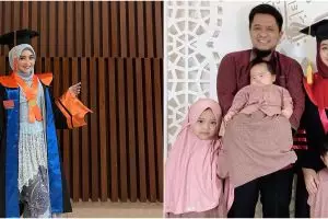 Penuh perjuangan, begini momen 9 seleb wisuda setelah punya anak