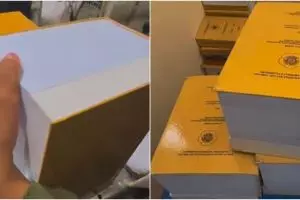 Tebalnya sampai 1000 halaman, penampakan skripsi anak teknik ini bikin printer auto ngeluh capek