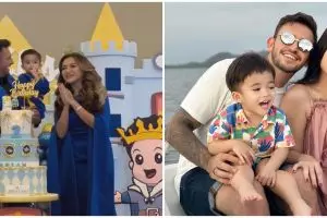 10 Momen Nathalie Holscher dan tunangan mesra rayakan ultah ke-2 Adzam, tak dihadiri Sule