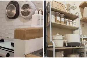 10 Potret dapur mungil tanpa kitchen set ini cocok buat ide dekor ibu-ibu banyak barang, bikin mupeng