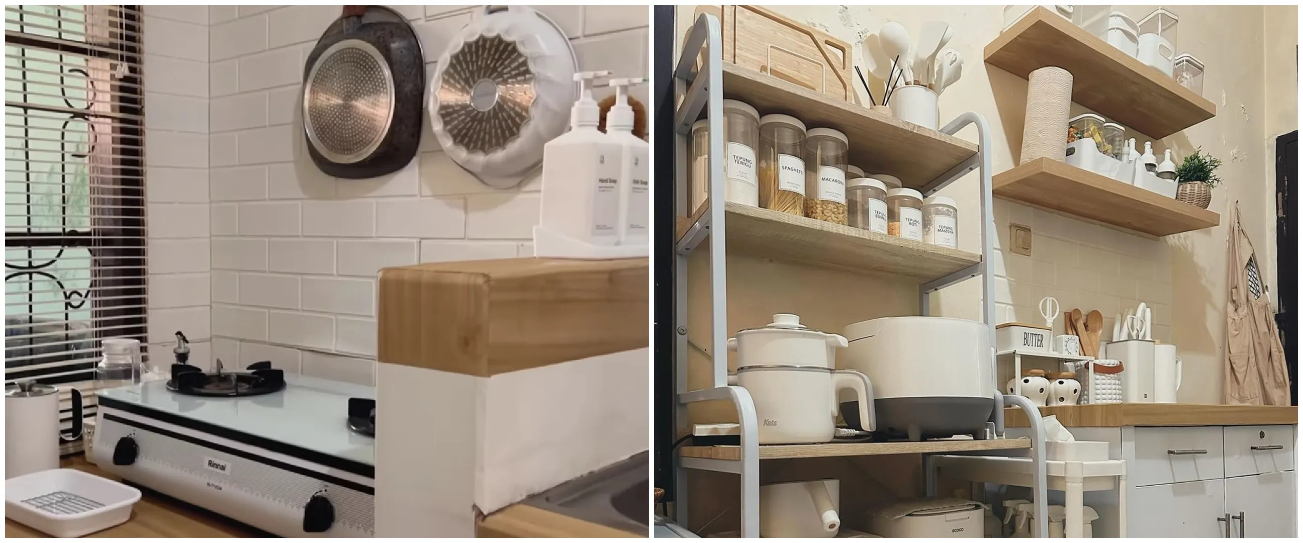 10 Potret dapur mungil tanpa kitchen set ini cocok buat ide dekor ibu-ibu banyak barang, bikin mupeng