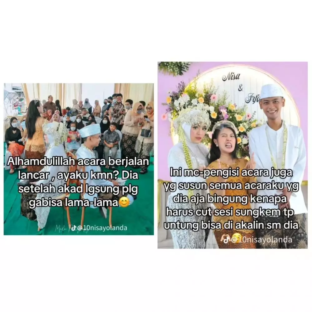 alasan pengantin wanita hapus sesi sungkem TikTok