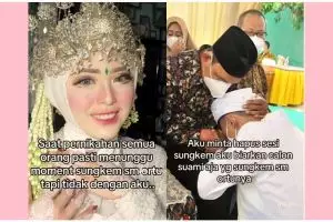 Pengantin wanita sengaja hapus sesi sungkeman ke orang tua di pernikahannya, alasannya bikin terenyuh