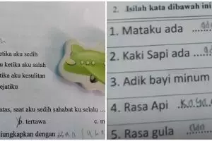 11 Potret kocak jawaban murid saat mengerjakan tugas ini bikin guru pensiun dini