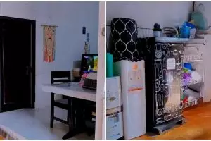 Beratapkan seng, 9 potret dapur minimalis tema monokrom ini meski biasa tapi bikin pengin muji terus