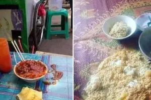 11 Potret kocak momen apes saat mau makan ini bikin senyum kecut, selera makan auto hilang
