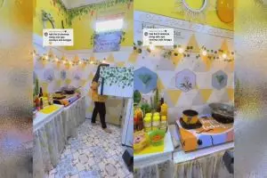 9 Potret dapur kontrakan tanpa kitchen set serba kuning ini bikin suasana nggak ngebosenin