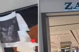 Gerakan aksi bela Palestina, sekelompok wanita boikot brand store Zara di mal ini tuai atensi