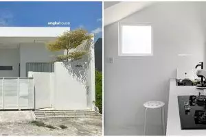 7 Potret dapur monokrom minimalis ini minim perabotan, bikin berasa tinggal di rumah baru tiap hari