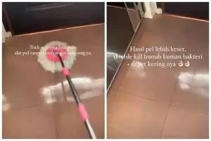 Tanpa cuka atau garam, ini trik mengepel lantai agar bebas kuman dan lebih kesat pakai 2 bahan dapur