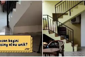 Desain kosan di Jakarta Selatan ini membingungkan bak lewati labirin, tiga lantai tapi ada lima tangga