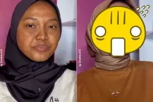 Unggah konten transformasi makeup dari hitam jadi glowing, wanita ini malah panen hujatan