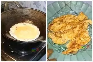 Bukan pakai tepung terigu, ini trik bikin telur dadar semakin tebal cuma tambah 1 bahan makanan