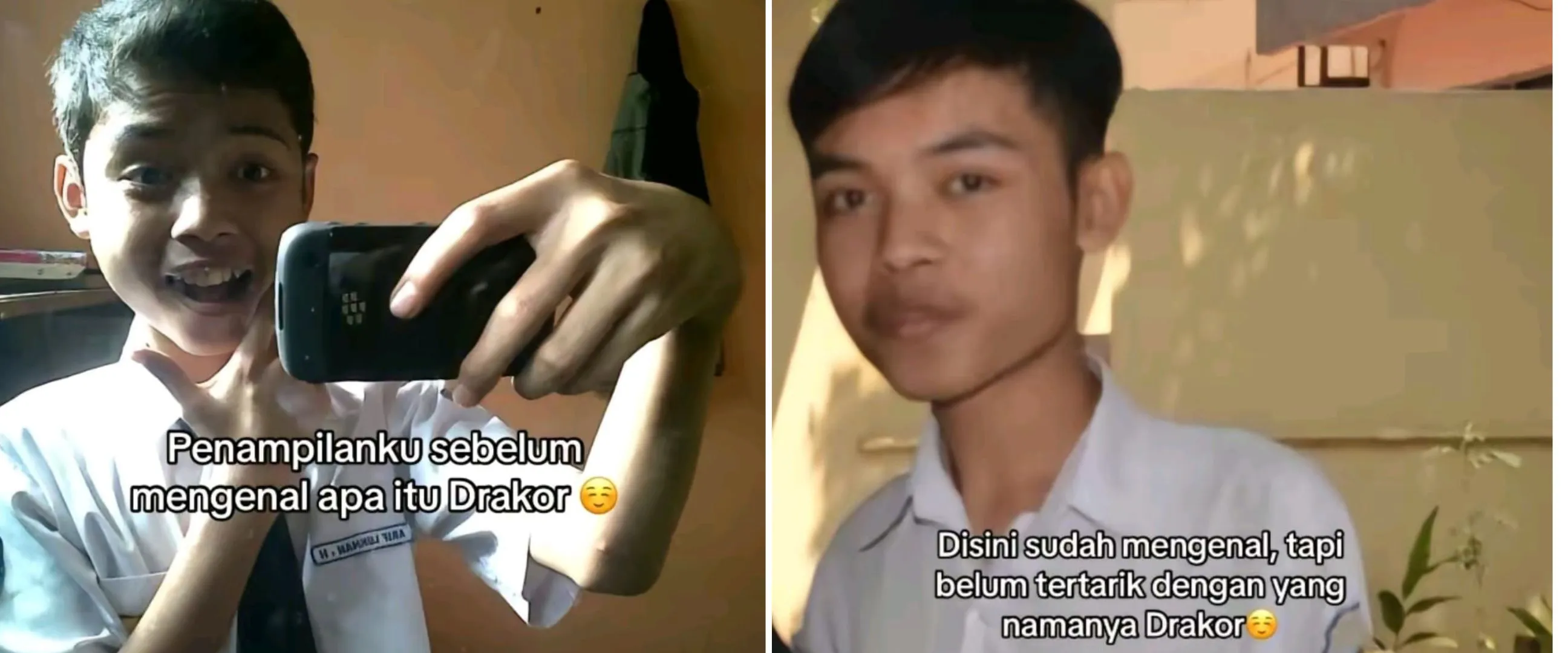 Penampilan pria sebelum dan sesudah mengenal drama Korea ini bak beda orang, dijamin bikin pangling