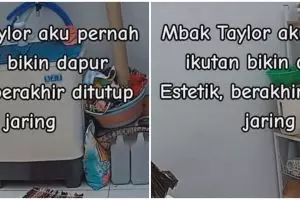 Niat ingin bikin dapur estetik malah berasa masak di lapangan, potretnya bikin netizen gagal paham