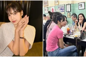 Pulang kampung ke Thailand, ini 7 momen Lisa BLACKPINK tak gengsi makan di warung kaki lima