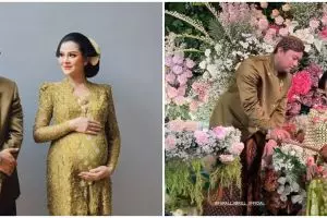 11 Momen acara mitoni anak pertama Bella Bonita dan Denny Caknan, digelar meriah serasa nikah lagi