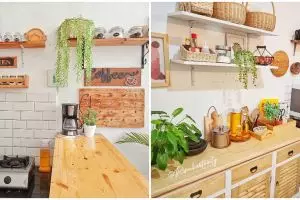 Bukti mewah tanpa kitchen set, 9 potret dapur minimalis pakai mini bar kayu ini bikin naksir berat
