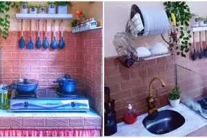 Dapur tanpa kitchen set ala vintage ini estetik pol meski desainnya simpel, intip 9 potretnya