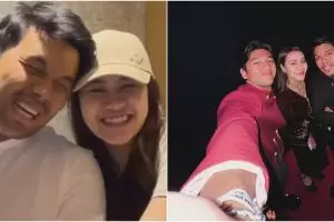 7 Potret Aaliyah Massaid dan Thariq Halilintar nonton debat Cawapres, tampil mesra gandengan tangan