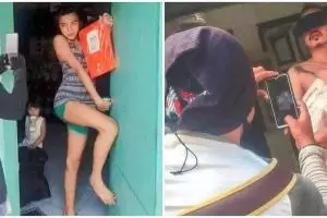 11 Potret kocak penerima paket ini kelewat ekspresif berasa supermodel, kurir auto tepuk jidat