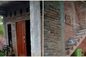 Dikira buntu ternyata ada pintu transparan, potret tangga di rumah ini bikin bingung yang melihat