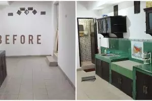 Elegan tanpa kitchen set, 11 potret dapur minimalis makin mewah pakai mini bar ini bikin naksir