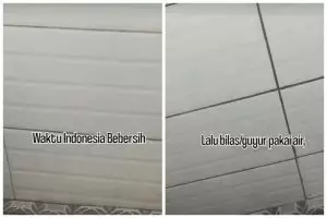 Cukup tambah 1 bahan dapur, begini cara bersihkan kerak keramik kamar mandi agar kinclong kembali